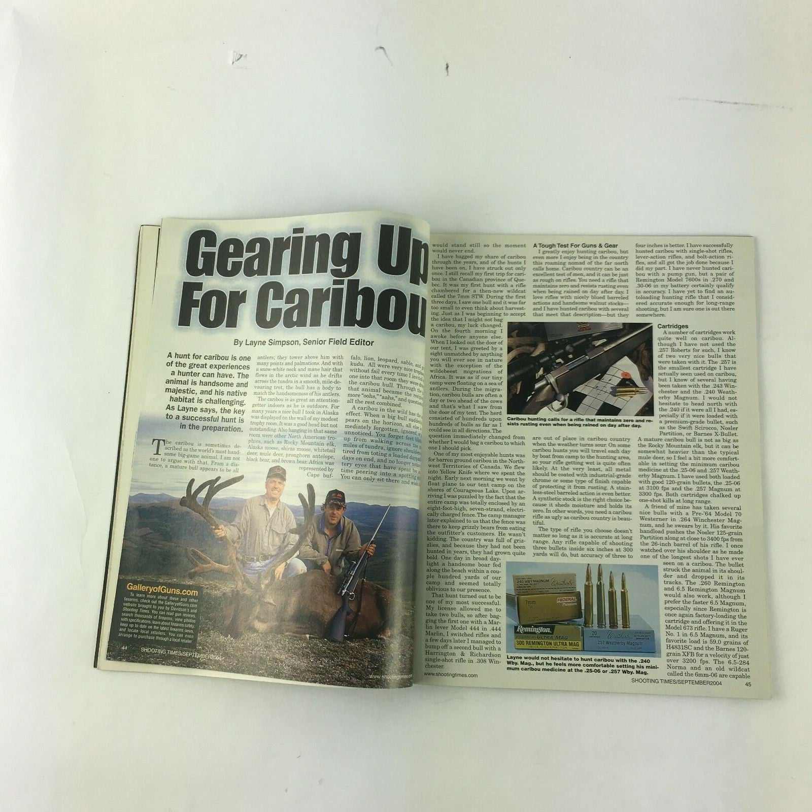 September 2004 Shooting Times Magazine The Sheriff Shoots G.I. .45ACP Big Game