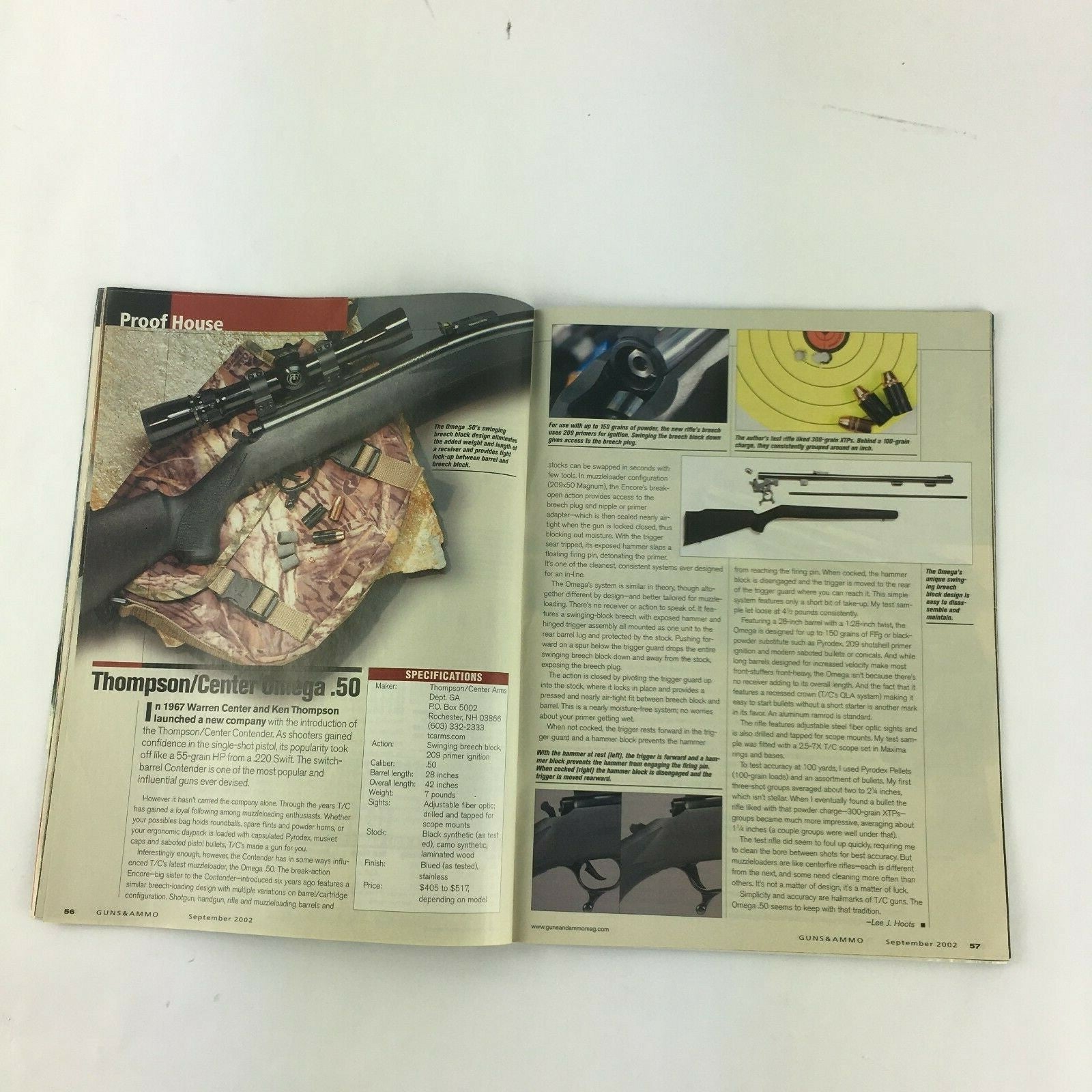 September 2002 Guns & Ammo Magazine Buyer's Guide .44 Mag Roundup Plus .50 .45