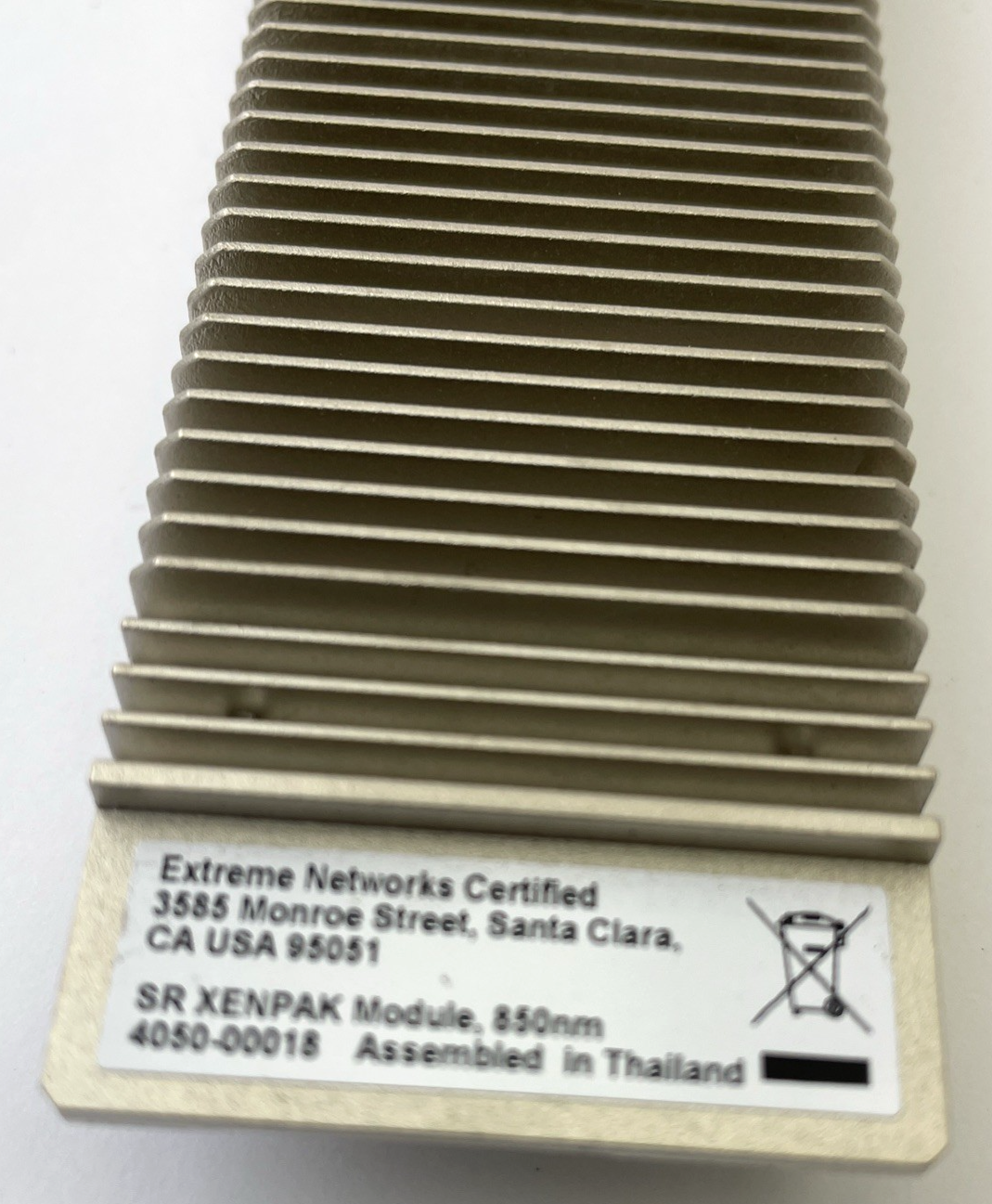 Lot of 7 Extreme Networks 10Base-SR Xenpak Modules 850nm 4050-00018