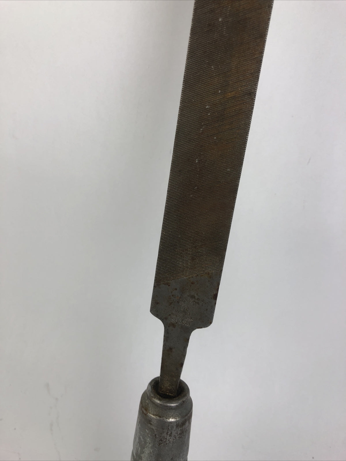 Vintage Wood Handle Heller Nucut File Smooth 10” (1”) Patented - Rare Find LOOK