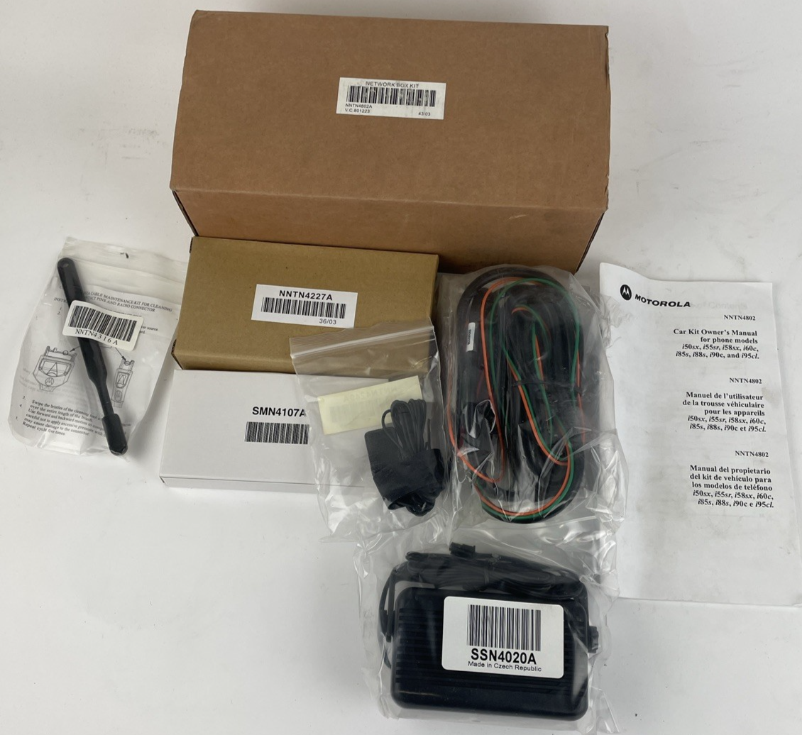 NOS Motorola NNTN4802A Network Car Box Kit for i50 i55 i58 i60 i85 i88 i90 i95