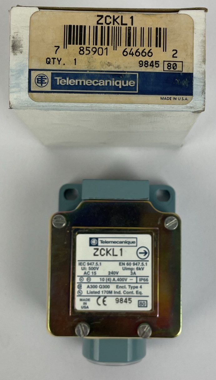 OEM Telemecanique ZCKL1 Limit Switch Body 1NO/1NC , 10A 240V