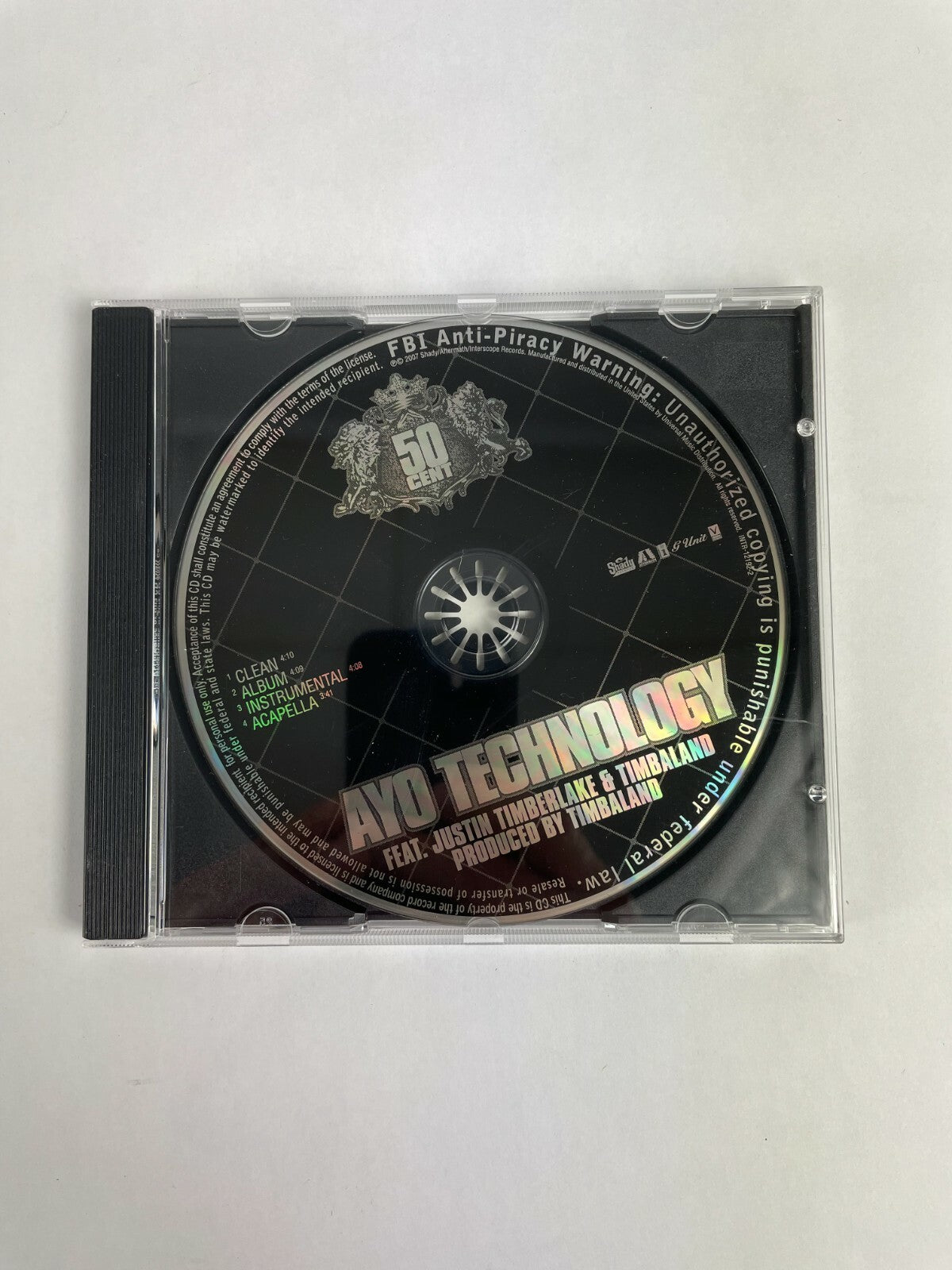 50 Cent Ayo Technology Feat.Justin Timberlake&Timbaland Disc Q11
