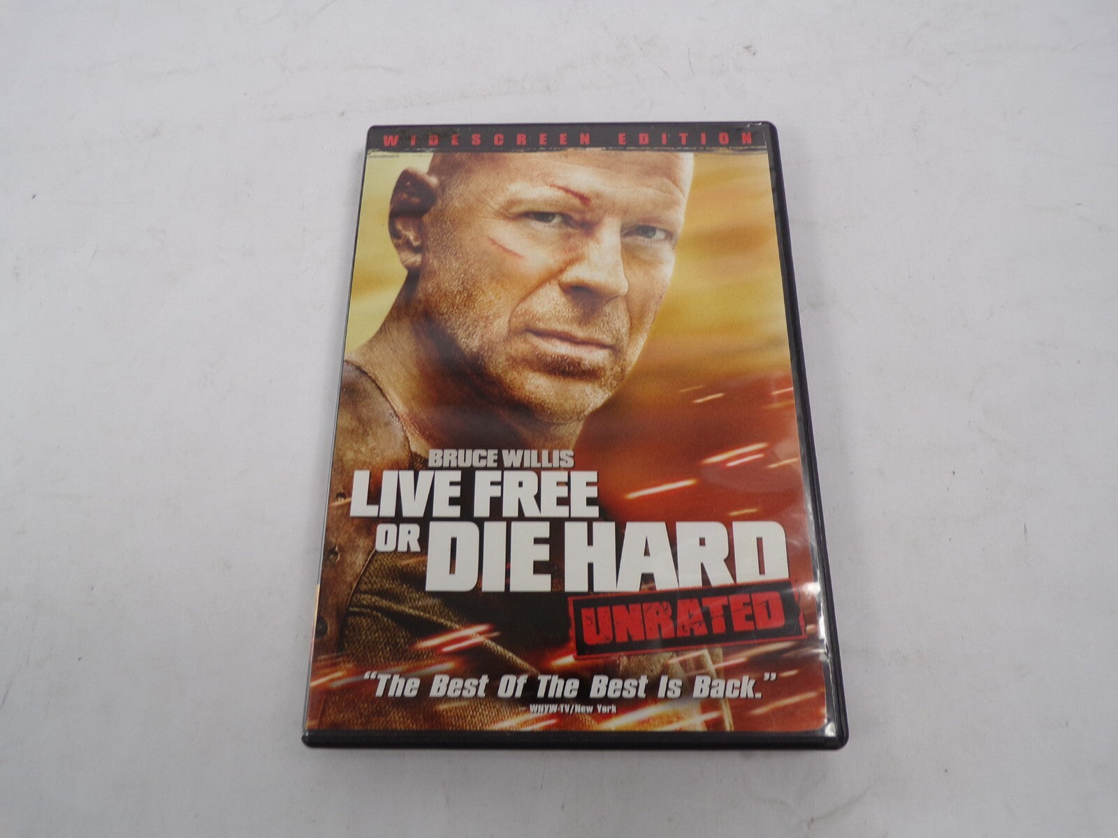 Live Free or Die Hard Bruce Willis Unrated Action Thriller DVD Movies