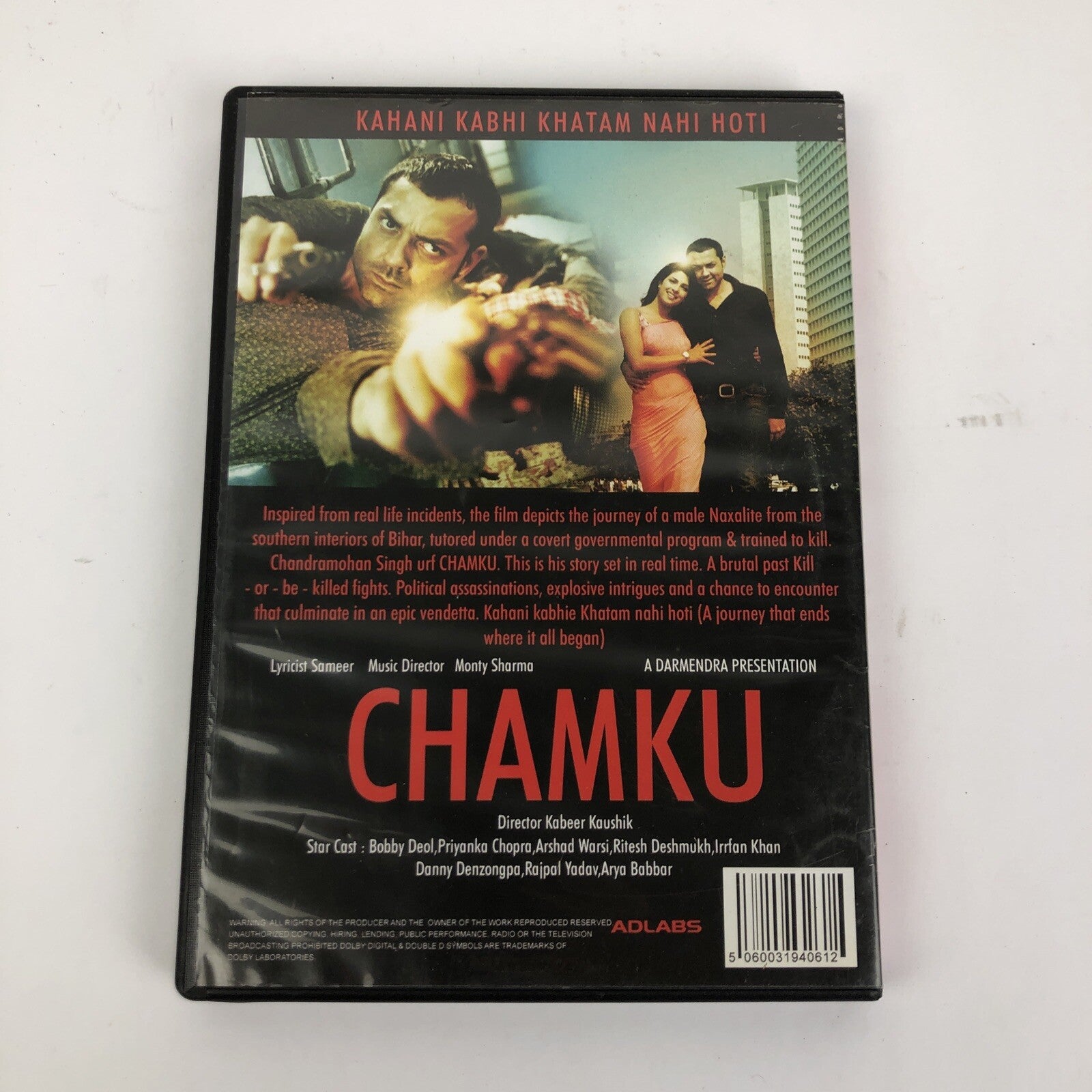 6 x Bollywood DVD + CD MUKHBIIR APNI BOLI APNA DES BLACK CHAMKU MUMBAI MERI JAAN