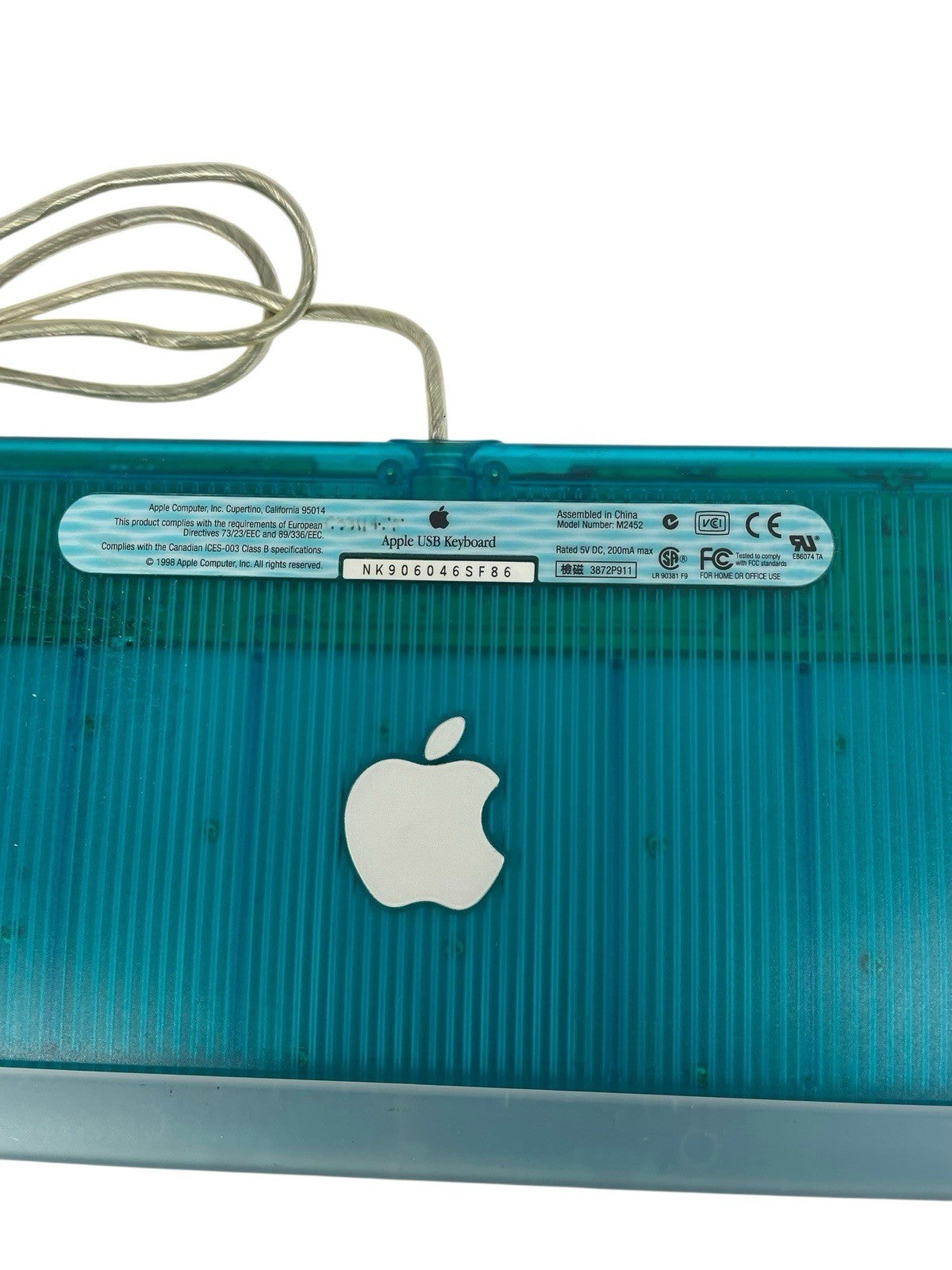 Apple iMac G3 Bondi Blue USB Keyboard 1998 WORKS