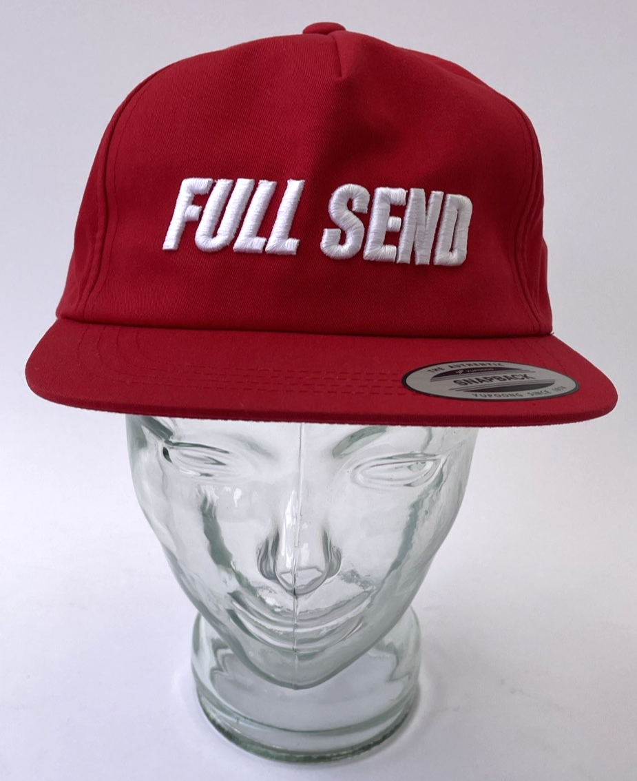 Full Send Red Snapback The Classic by Yupoong Nelk Boys FSG-70-1773-RED-OS OSFA