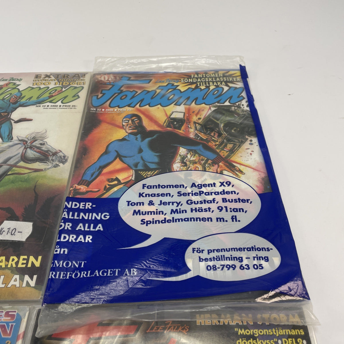 FANTOMEN Swedish Phantom Comic Book Assorted lot of 4 1998 1999 2000