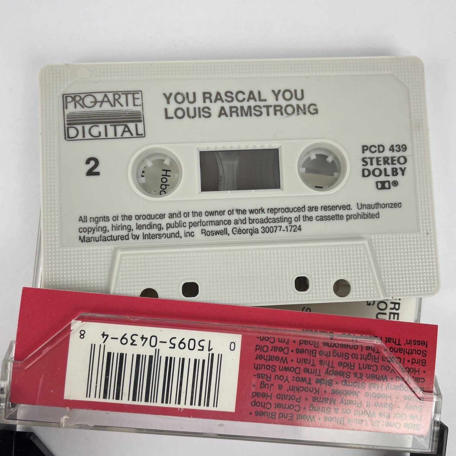 "I Wish You Were Dead You Rascal You" Louis Armstrong Cassette PCD 439 PROARTE