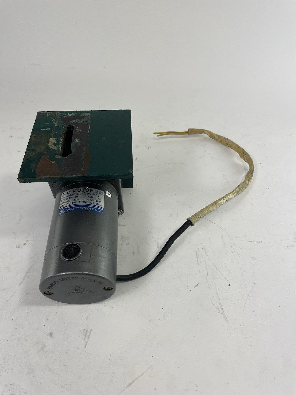 Sigma 5GN-120 Gear Motor 220V 60W 0.5A DC Motor w/ Gearbox Industrial 90VDC 3200