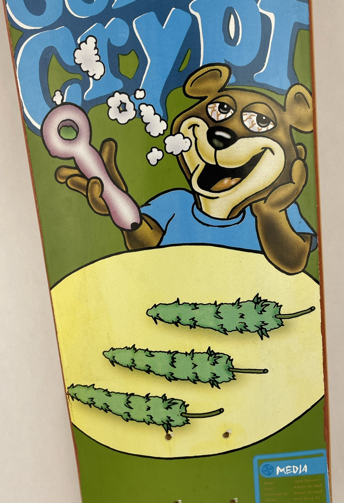 Media Skateboards Skateboard Deck Jake Stewart Golden Crypt Adam Mcnatt Artwork