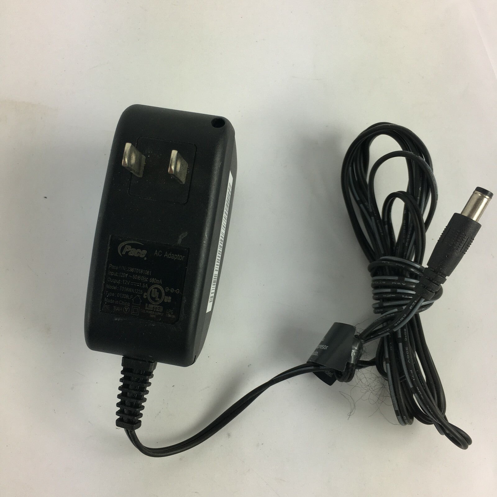 Genuine Pace T018WA1225 Output 12V 1.5A Power Supply Adapter A50 
