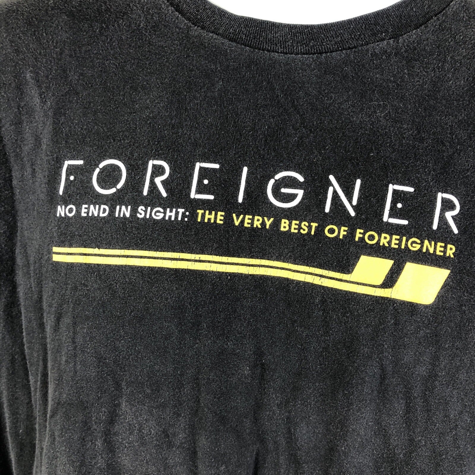 THE VERY BEST of FOREIGNER 2009 T Shirt No End In Sight Band Tee Rare Vintage