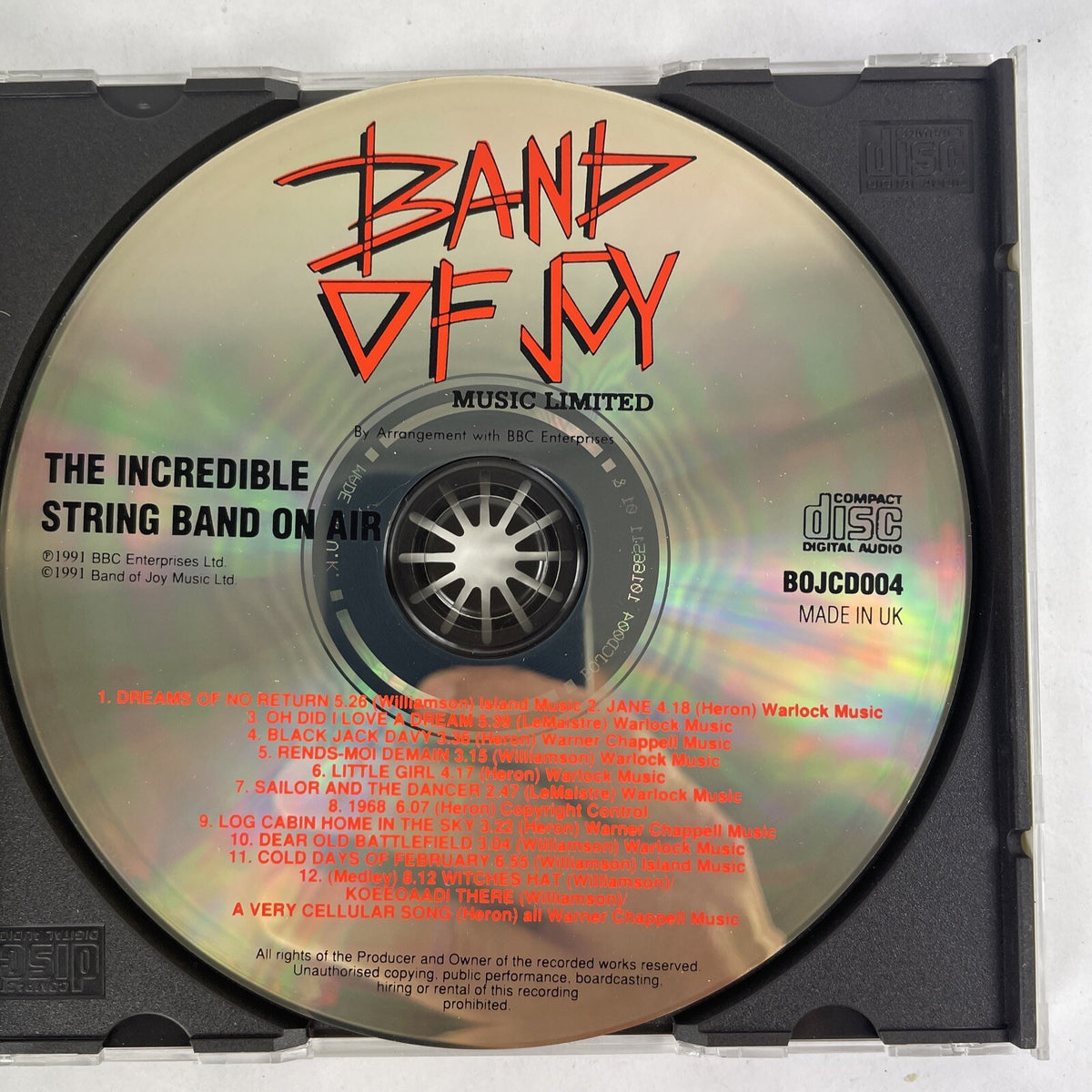 Incredible String Band - On Air CD UK Import    #17