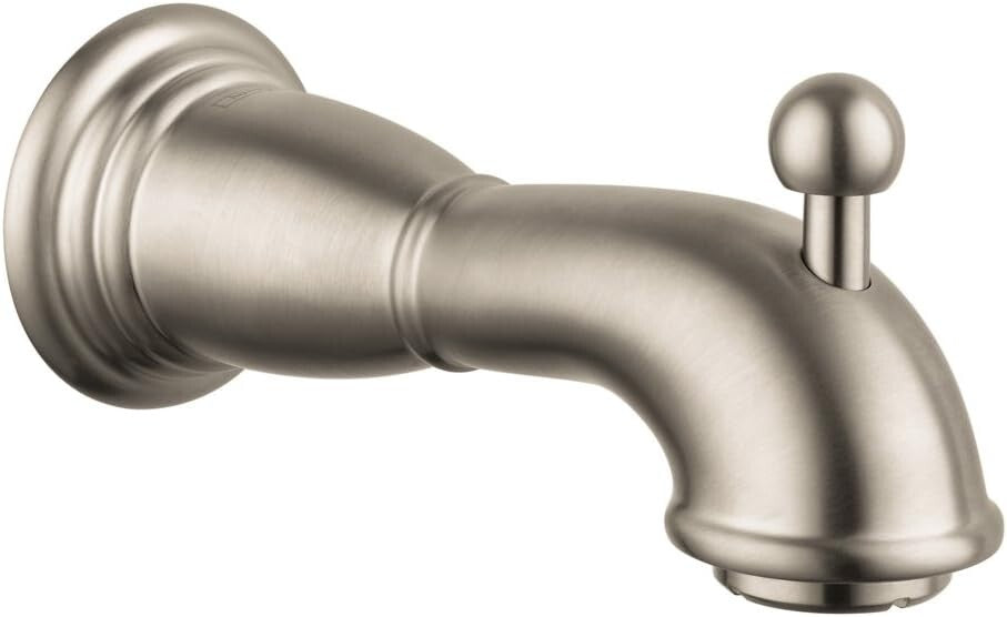Hansgrohe Bathroom Tub Spout x / Div 1x 06089820 Brushed Nickel Solid Brass
