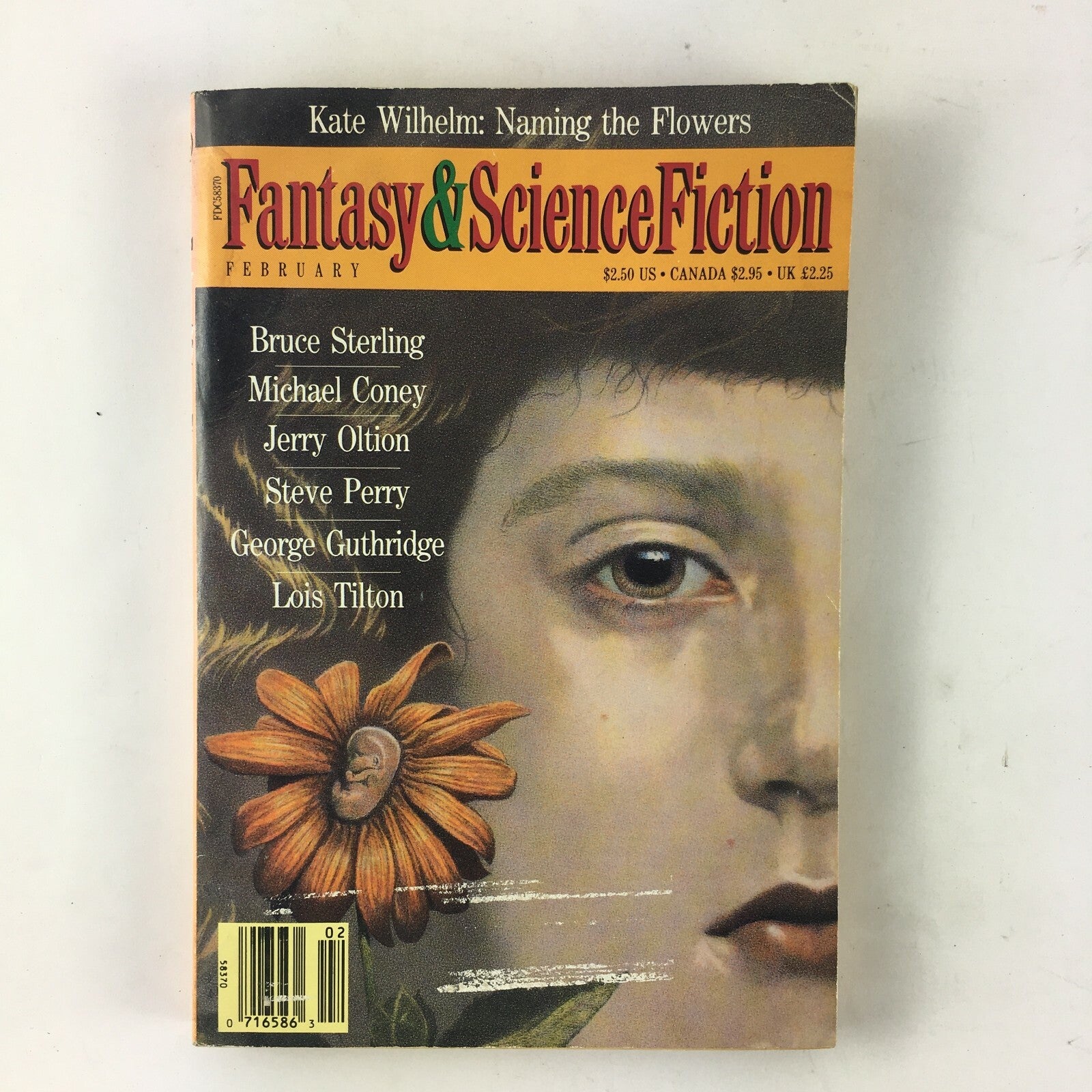 February Fantasy&Science Fiction Magazine Bruce Sterling MichaelConey StevePerry