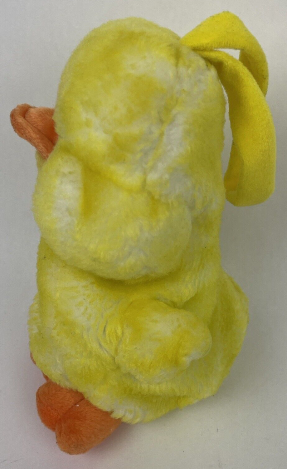Rare Duck Duckling Plush Hand Purse Bag Pouch Vintage Blue Liner  Zipper Close