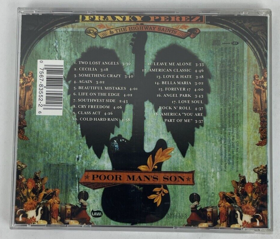 Franky Perez - Poor Man's Son  ( Digital Audio CD, 2003, Lava Records) VGC - PQR