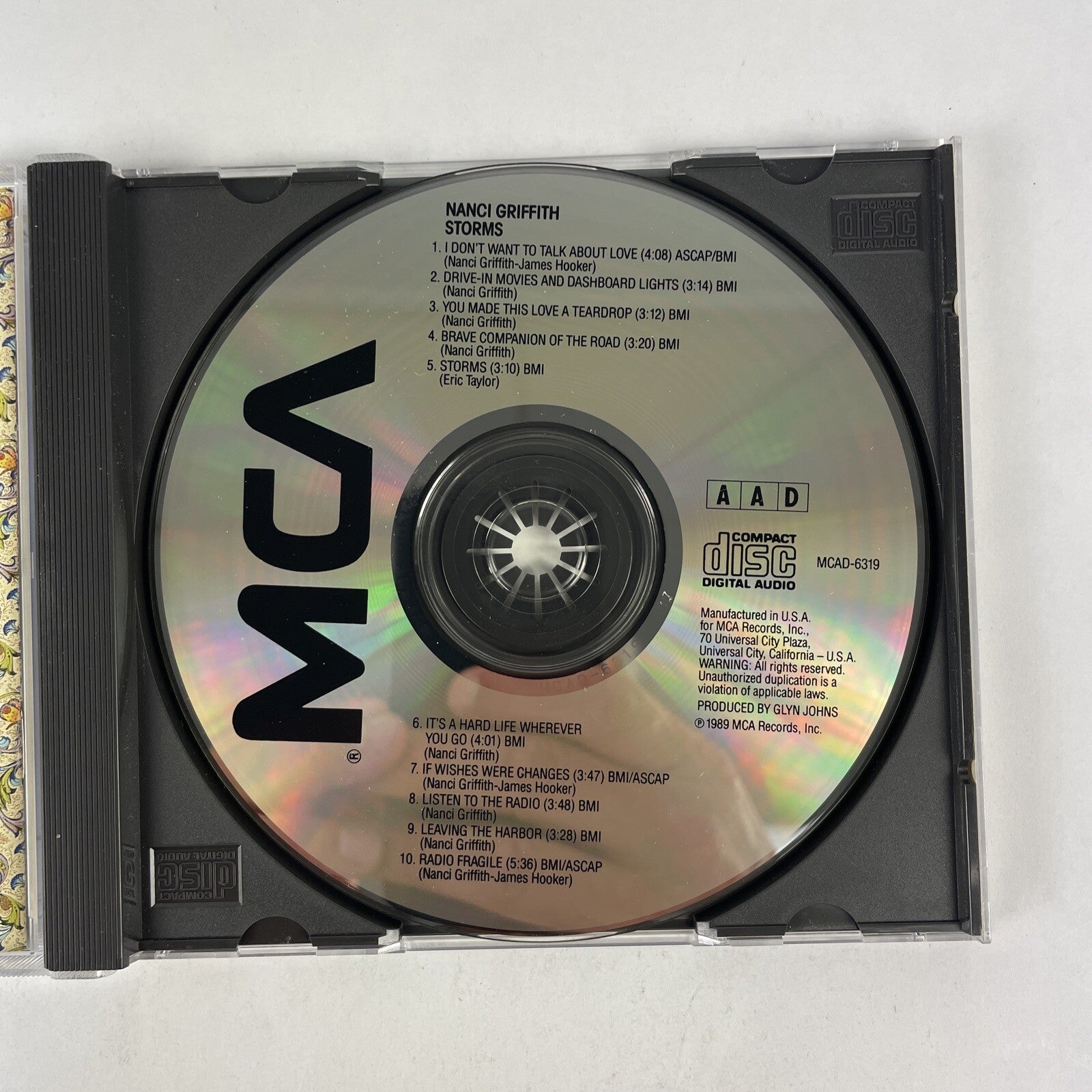Nanci Griffith - Storms CD (1989)  #29 