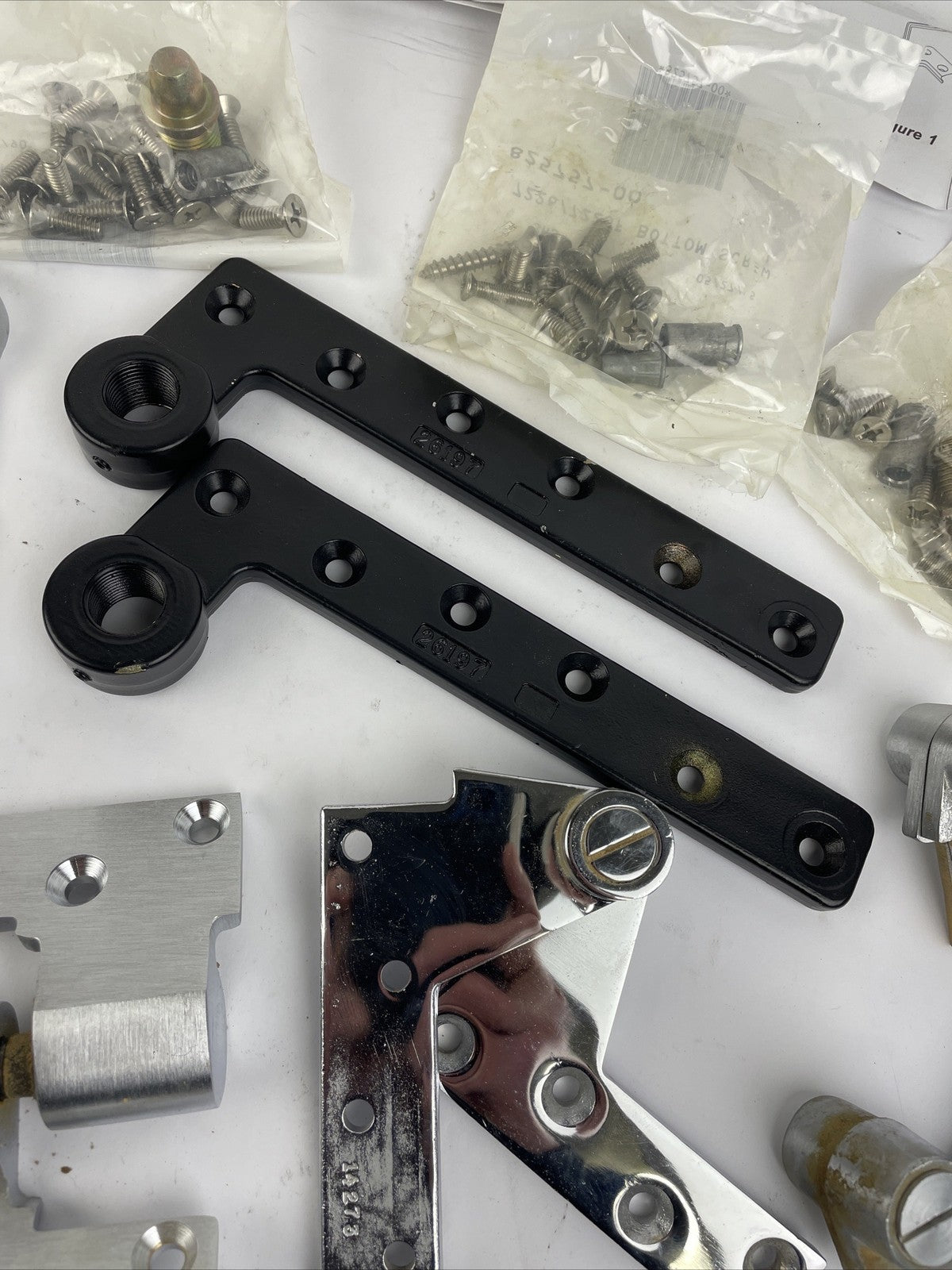 Lot of IVES PIVOT SET 7226 US26D Heavy Duty Hinge Parts - LOOK