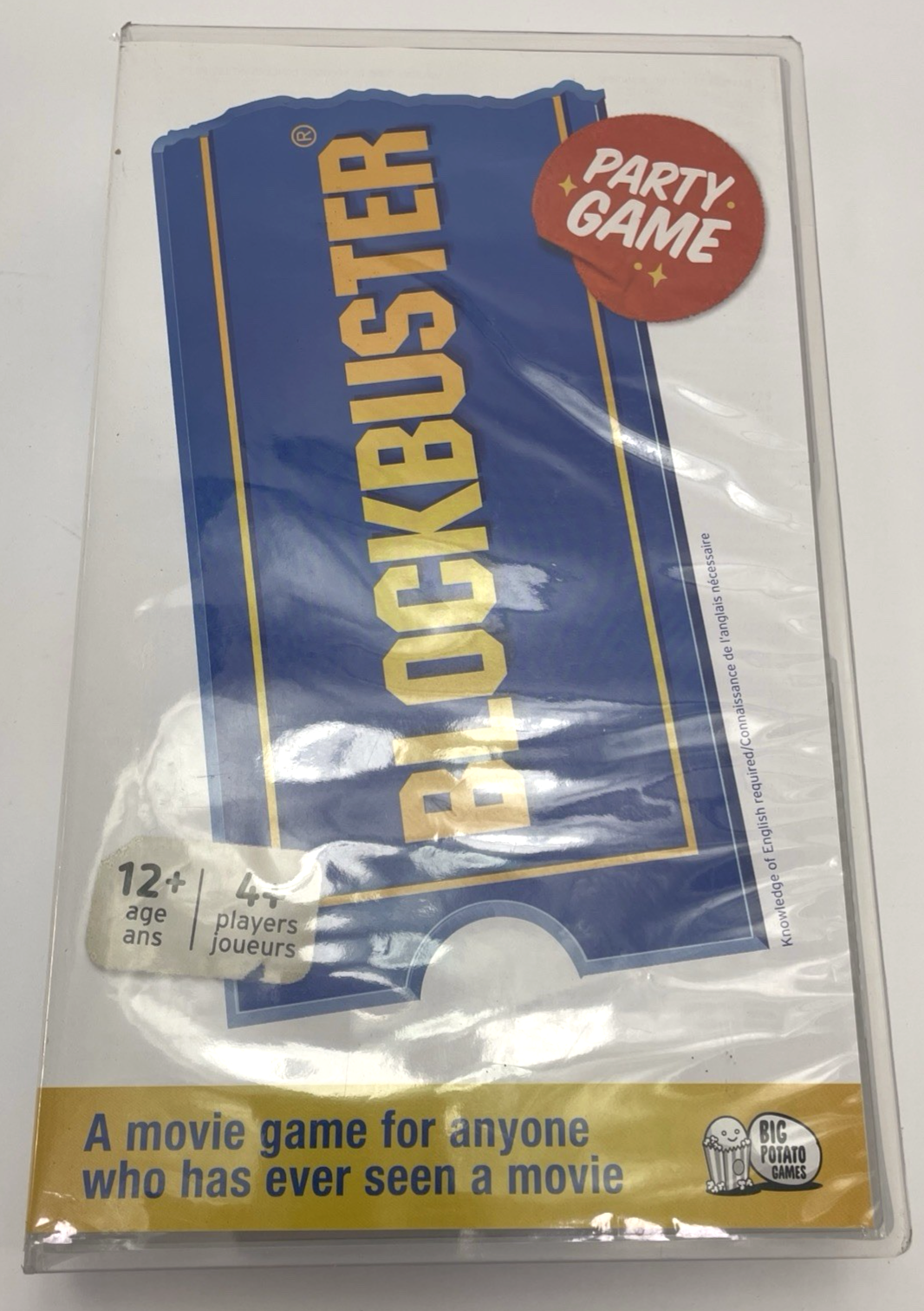 Blockbuster Party Game Movie TV Theme Complete Set Big Potato Batteries Included