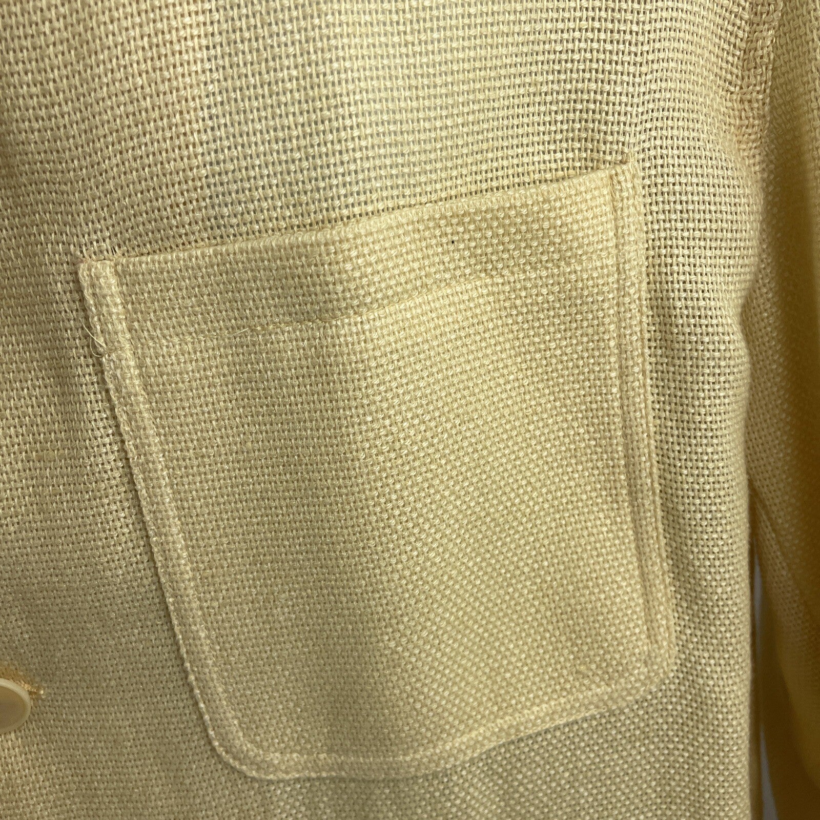 Rare NWT Agnona Men's New Wool stretch  2 Pocket 4 Button Creme Jacket Nordstrom