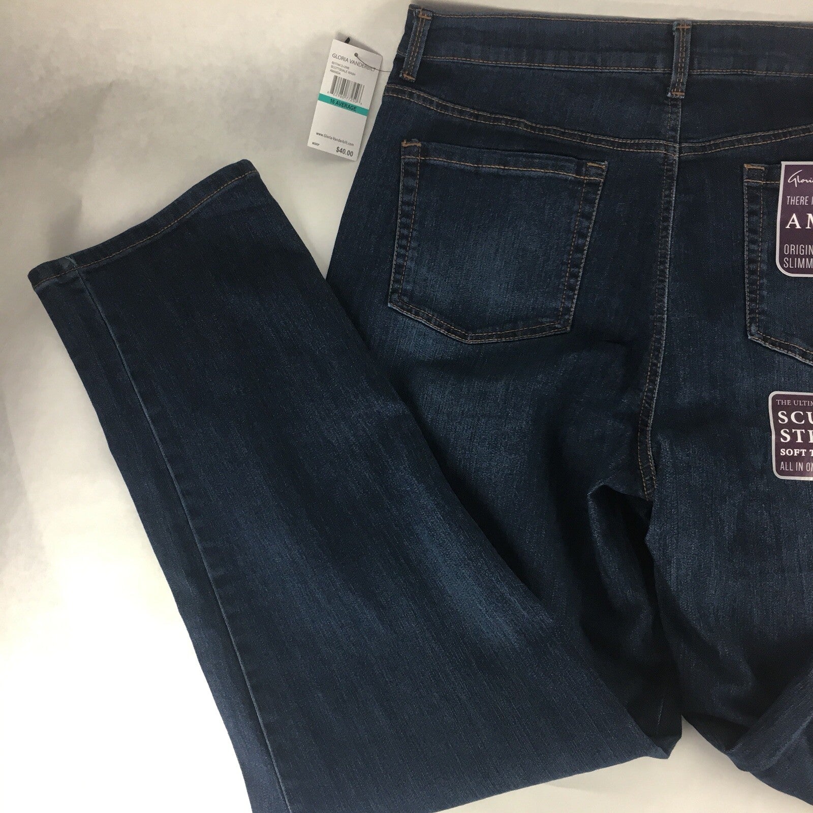 Gloria Vanderbilt Amanda Original Slimming jeans Size 16 average