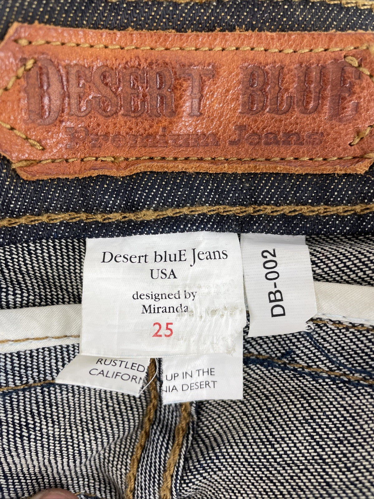 Desert Blue Premium Denim Legging Jeans Dark Rinse Women’s Low Rise - NWOT