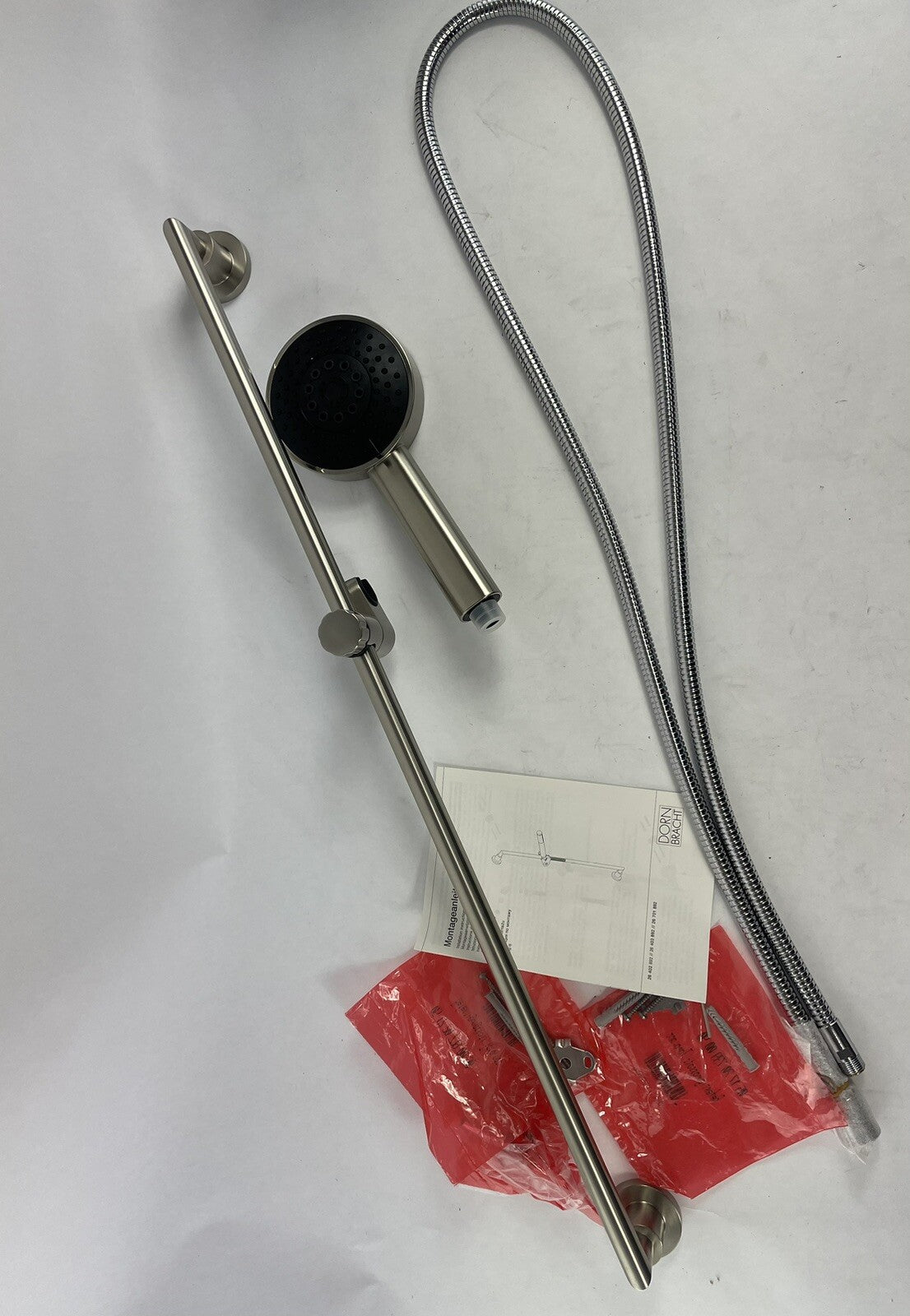 Dornbracht Tara 26403892-06 brushed stainless steel hand shower set
