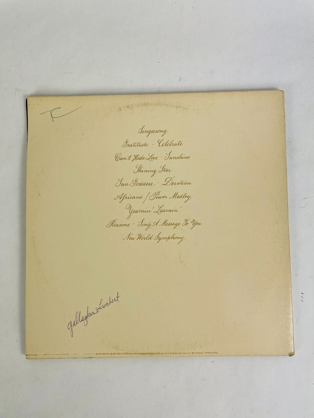 Earth,Wind&Fire Gratitude Vinyl Record
