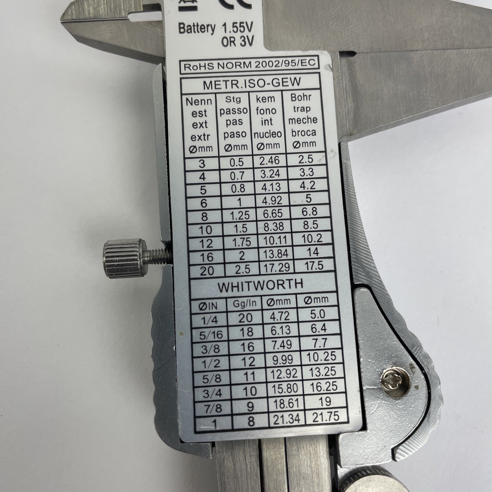 6" Digital Electronic Caliper 3 Way Stainless Steel MM/ SAE / Fractional HAUTINE