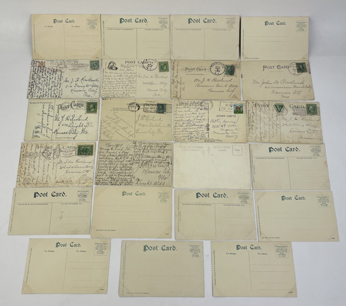 23 Postcard Lot - Unused & Used Variety - Vintage & Antique East Coast Fishing