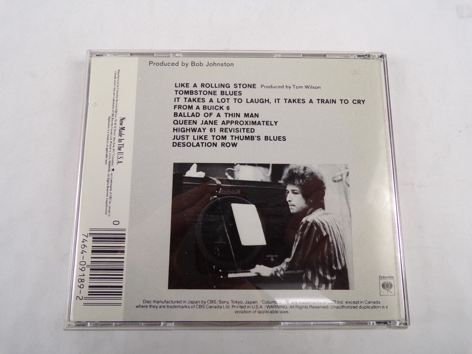 Bob Dylan Highway 61 Revisited Like A Rolling Stone Tombstone Blues CD#57