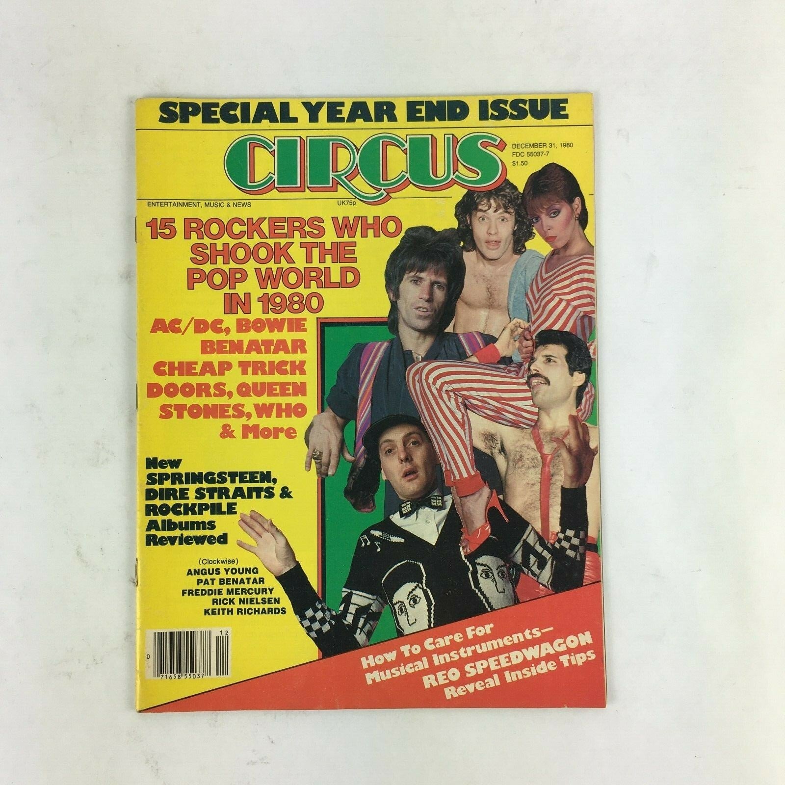 December 31,1980 Circus Magazine 15 Rockers Who Shook the Pop World in 1980