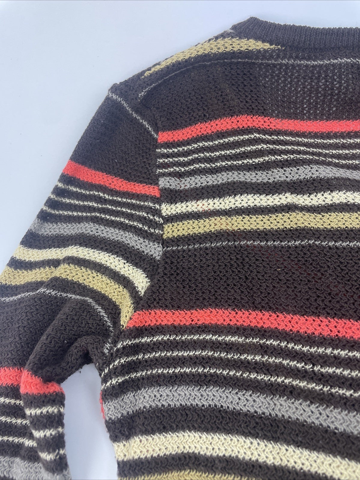 Y2K Volcom Multicolor Sweater Surfer Girl V Neck Size S Pattern Knit Sweater