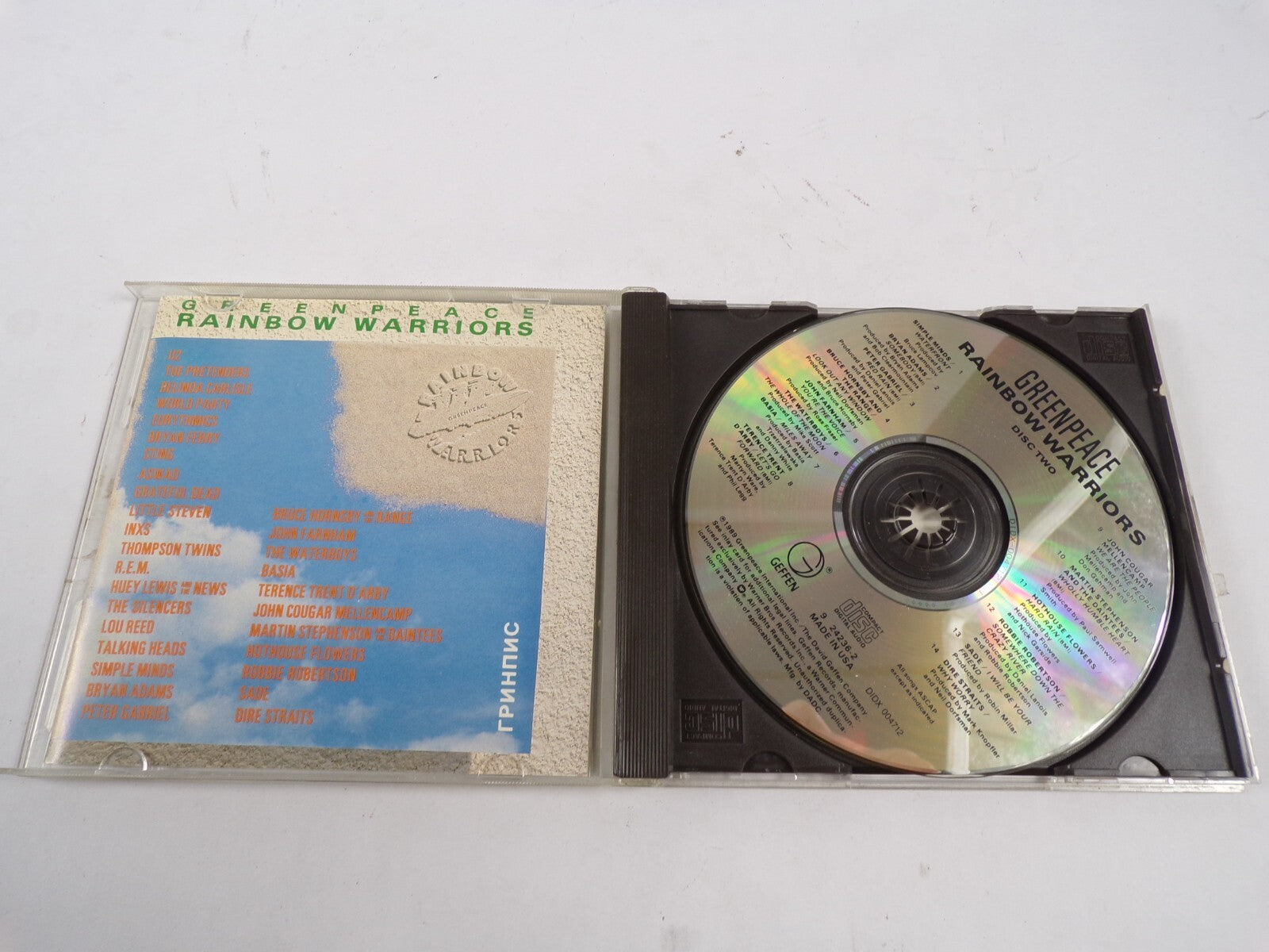Green Peace Rainbow Warriors Disc 2 Geffen Simple Minds John Farnham CD#48