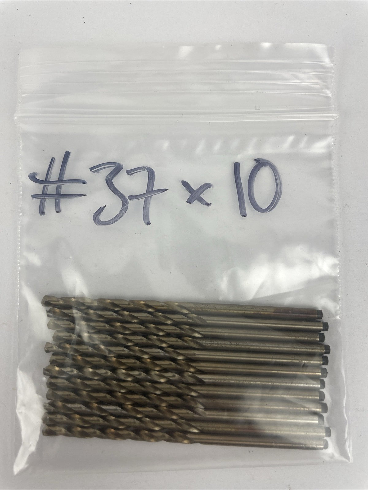 Lot 10 x No.37 HSS High Speed Steel Drill Bit Straight Shank Qty. 10  2.95mm #9