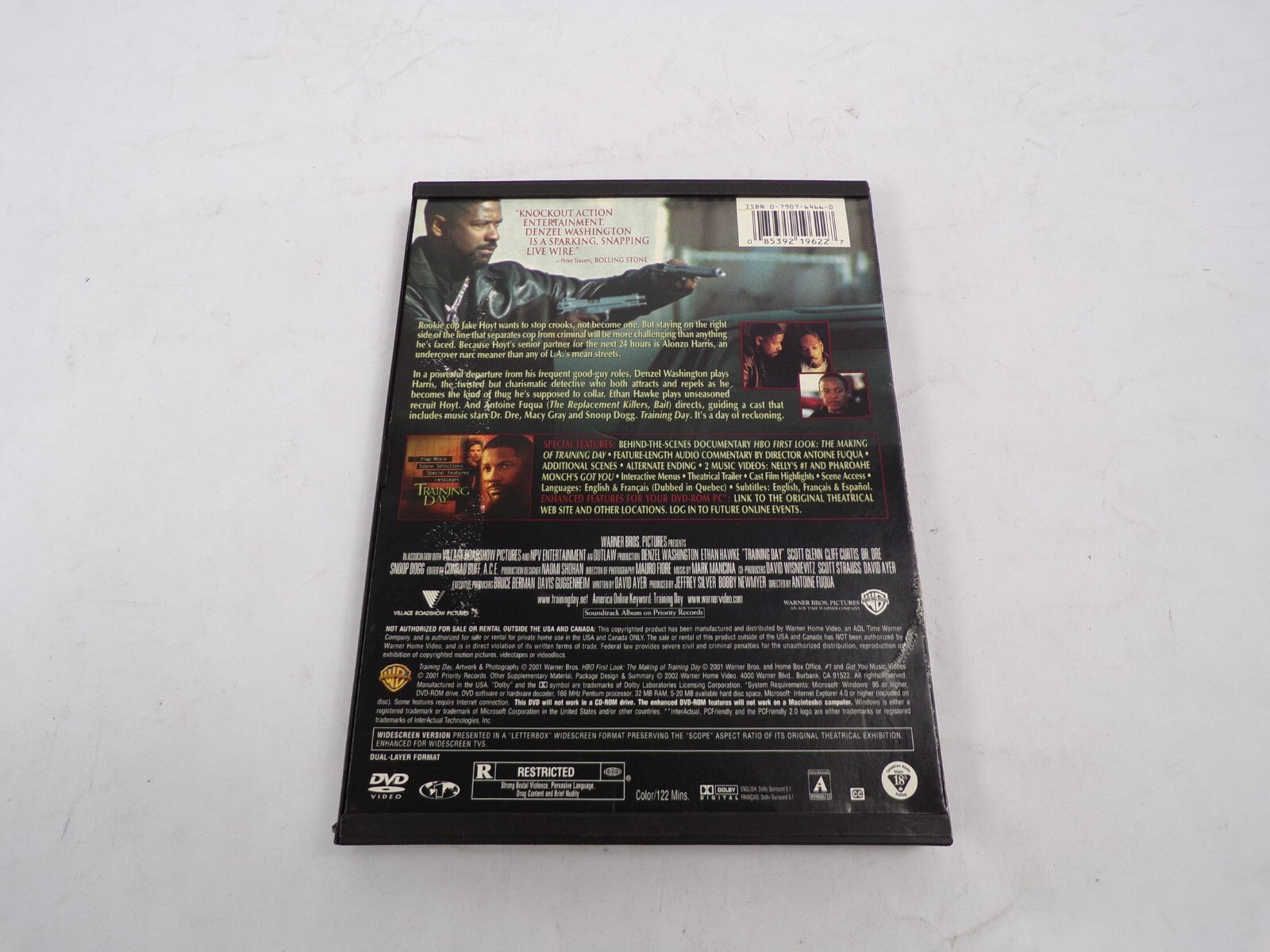 Training Day Denzel Washington Ethan Hawke Action DVD Movies