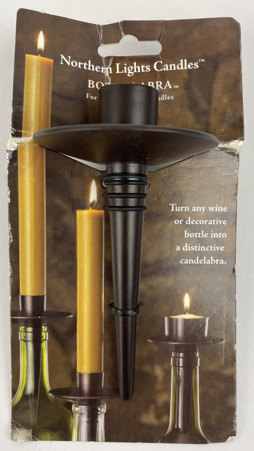 Northern Lights Candles Bottelabra Tealight Holder,  Bronze