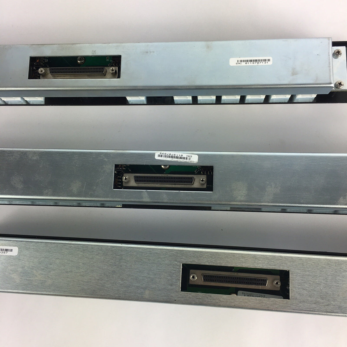 (Lot of 3) Evertz X1202ABO 12 x 2 BNC I/O Unbalanced AES Breakout Panel