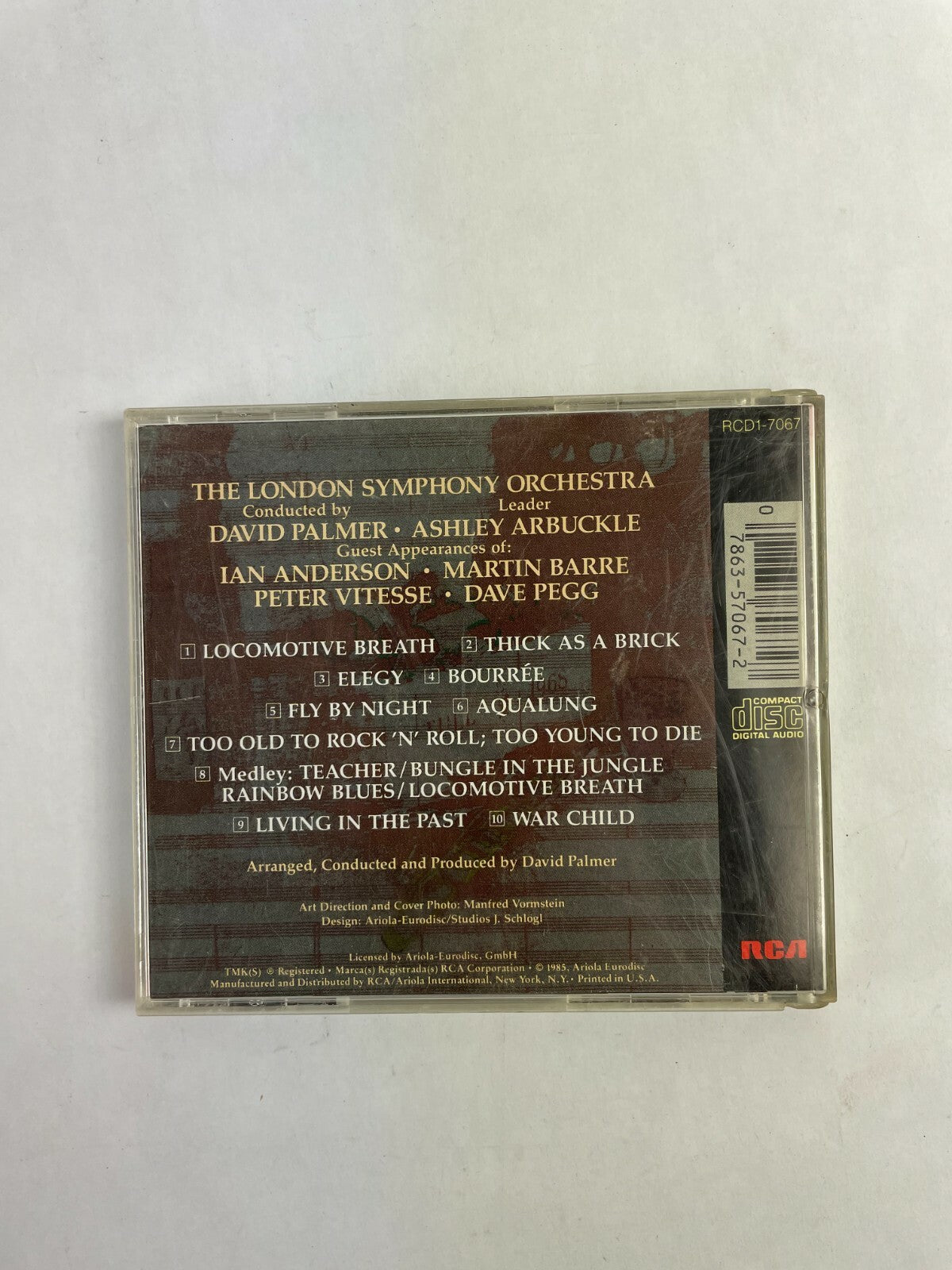 A Classic Case The London Symphony Orchestra Plays The Music Of JethroTull CD Q2