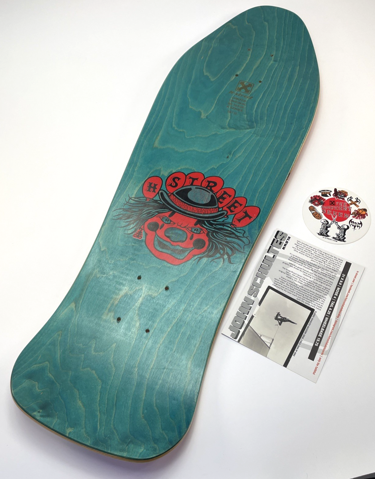 John Schultes A Series Clown H-Street Skateboard Deck Limited Edition #04 of 136