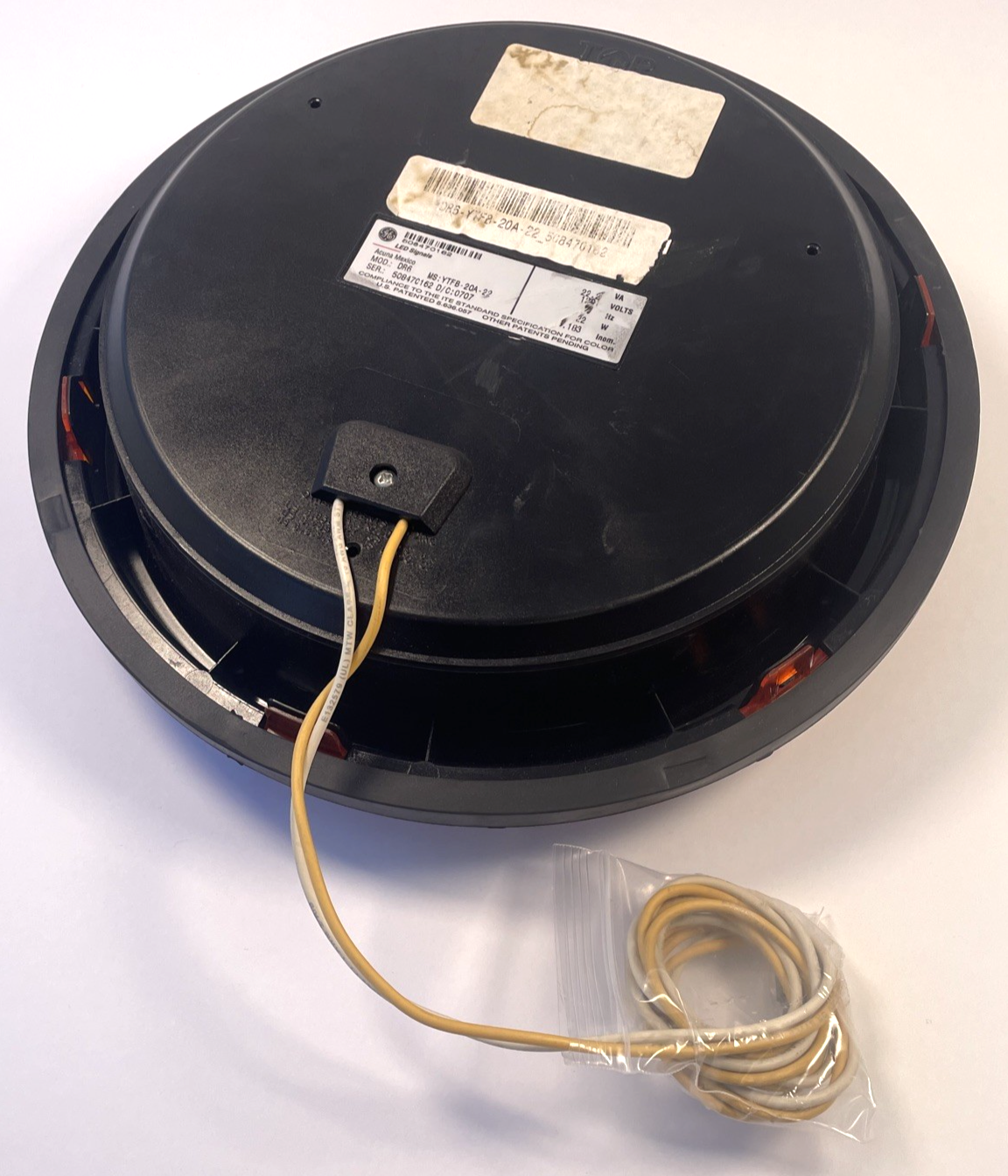 General Electric GE Yellow LED Traffic Light Signal Lens 120V Model  DR6 12"