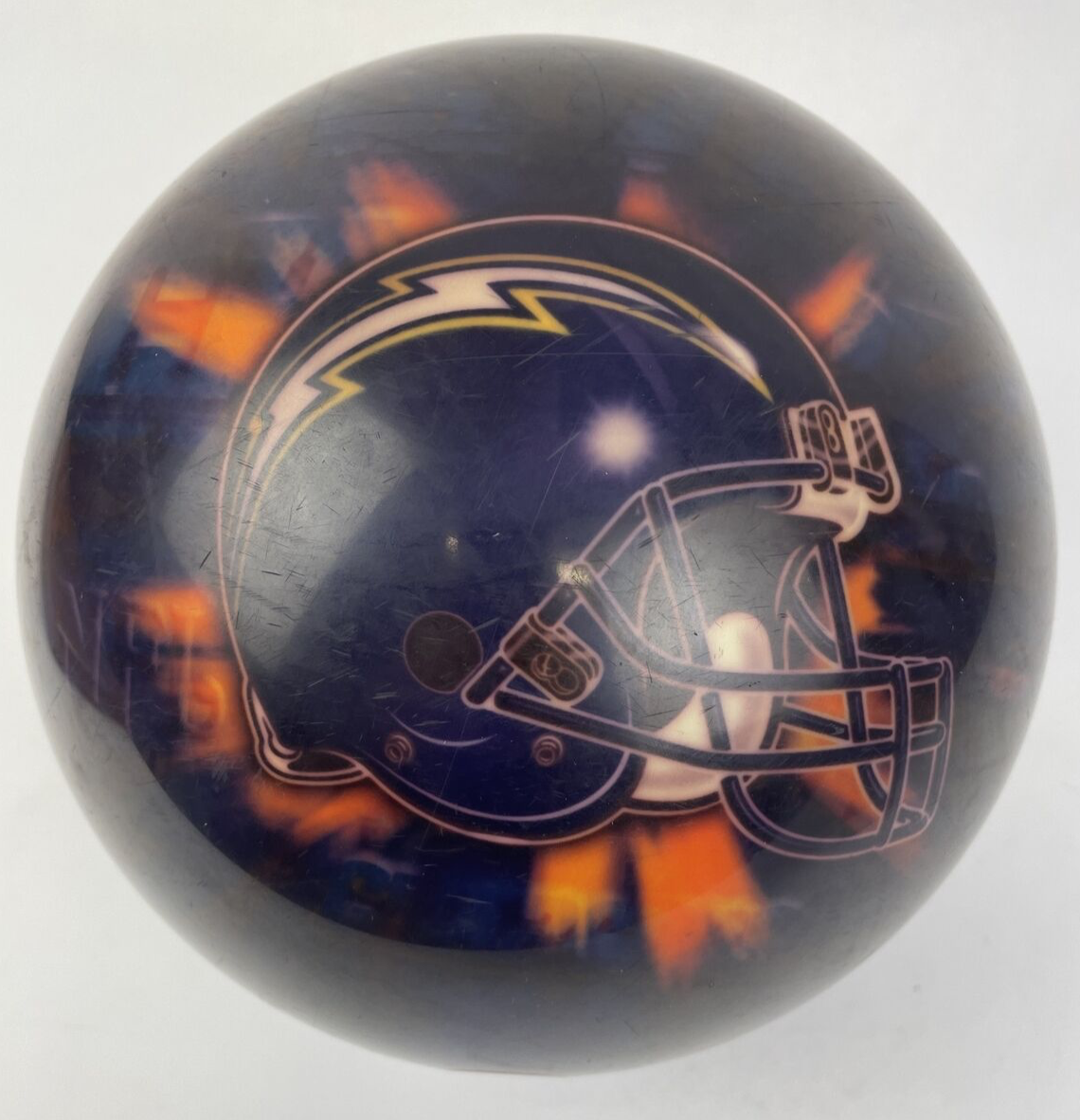 Vintage LA SD CHARGERS DOC12727 OTBBOWL Bowling Ball KRSF* NFL Football 8.25 lbs