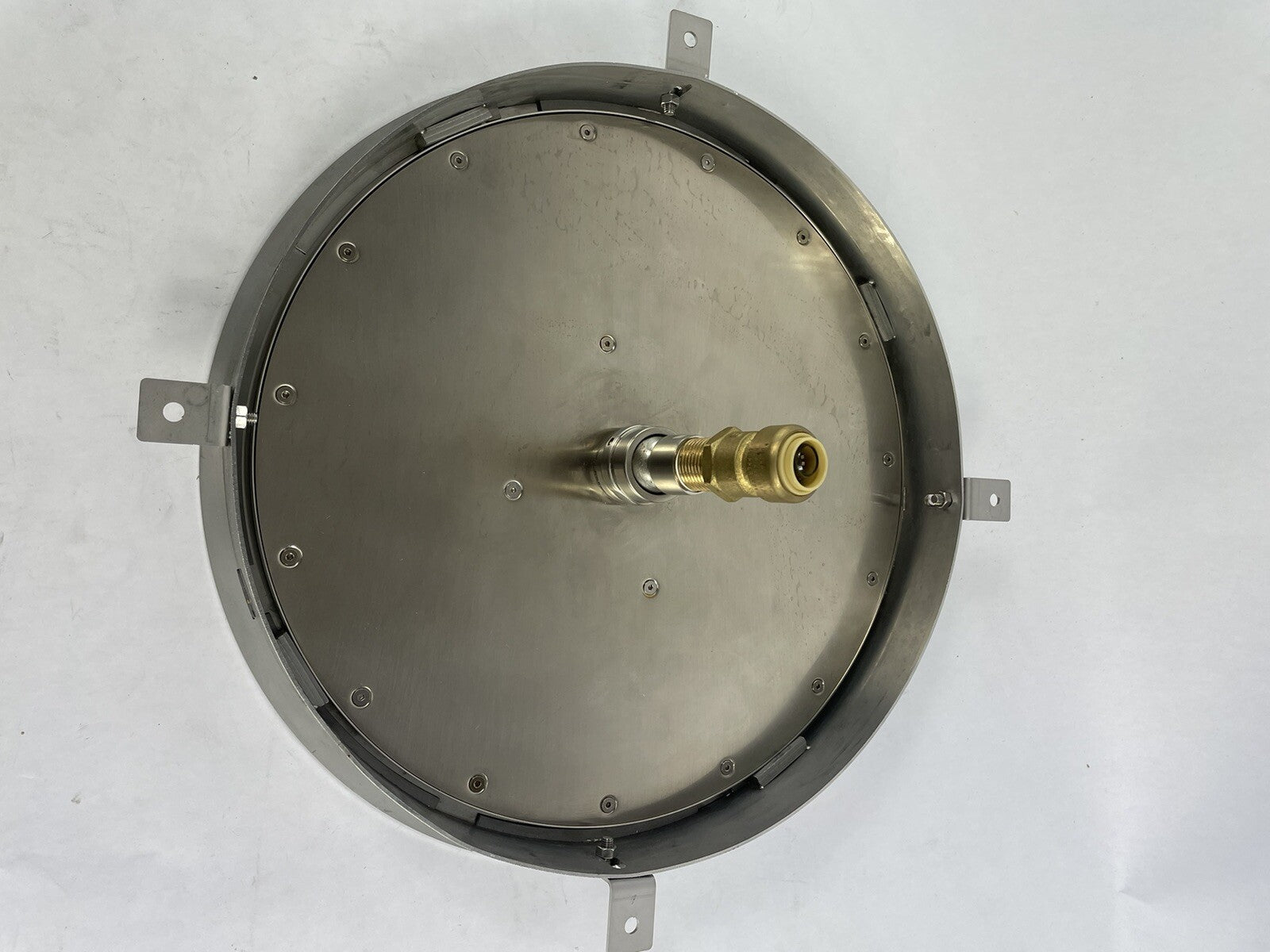 Aquabrass 922 Cura 13” Ceiling Mount Round Rain Showerhead in Stainless Steel