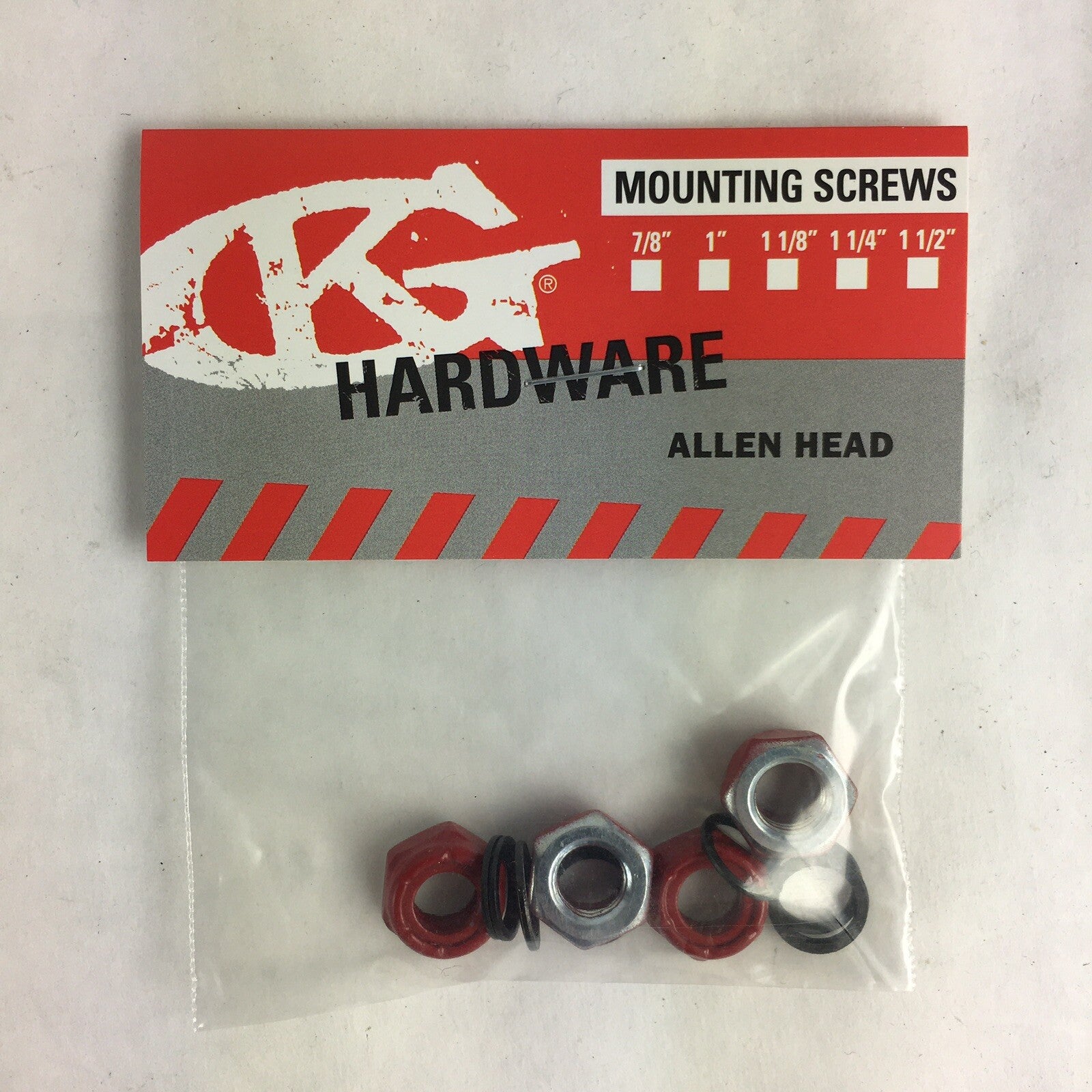 Grind King RED Skateboard Truck Axle lock nuts Washers Speed Rings Nuts