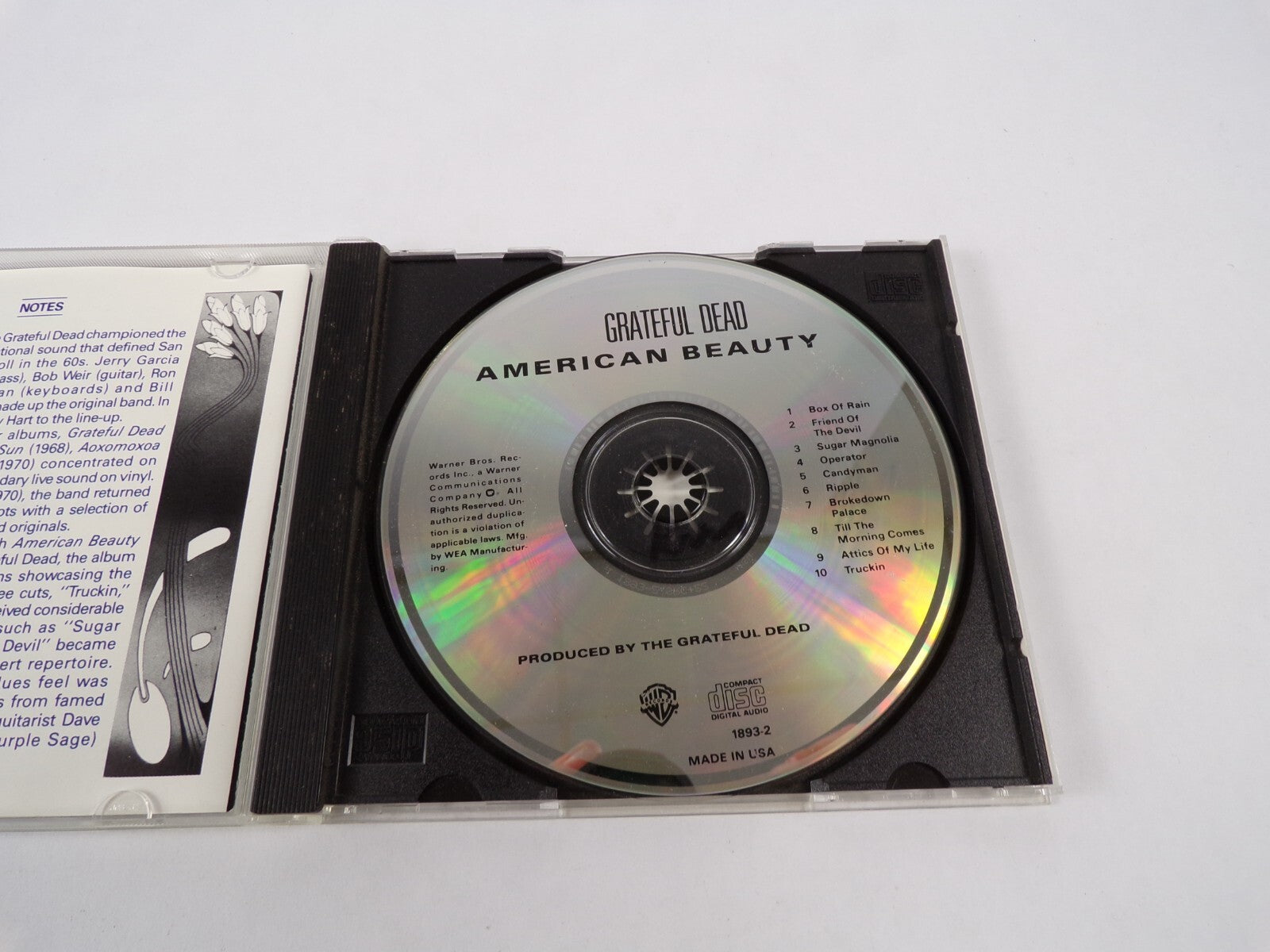 Greateful Dead American Beauty Box Of Rain Friend Of The Devil Sugar MagnolCD#12