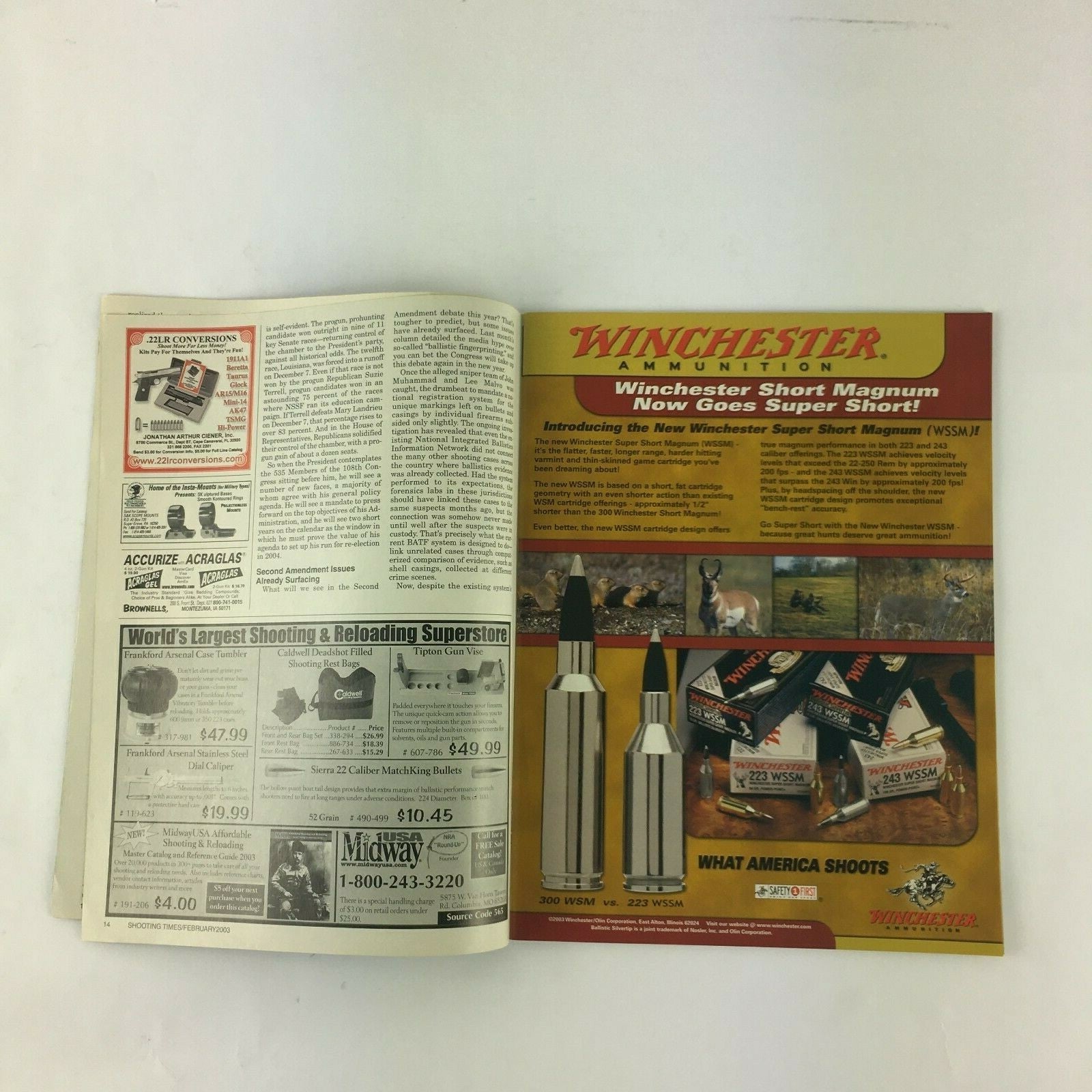 February 2003 Shooting Times Magazine Springfield's New Semiautos M1 Grand Gets