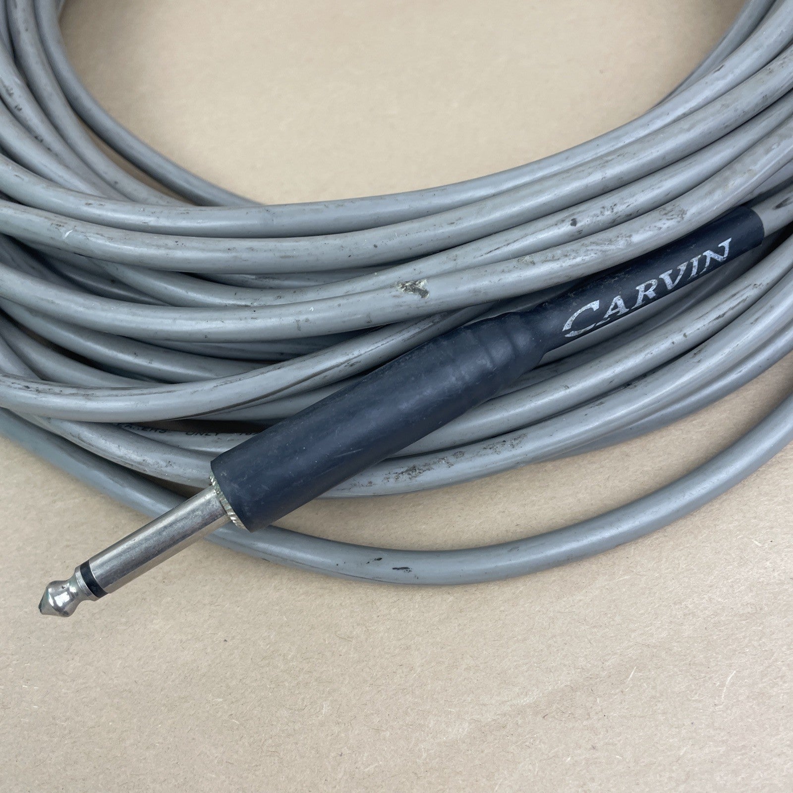 OEM CARVIN Mic Microphone Guitar Cord Connection Male 1/4" TS Jack 50' 50 Feet