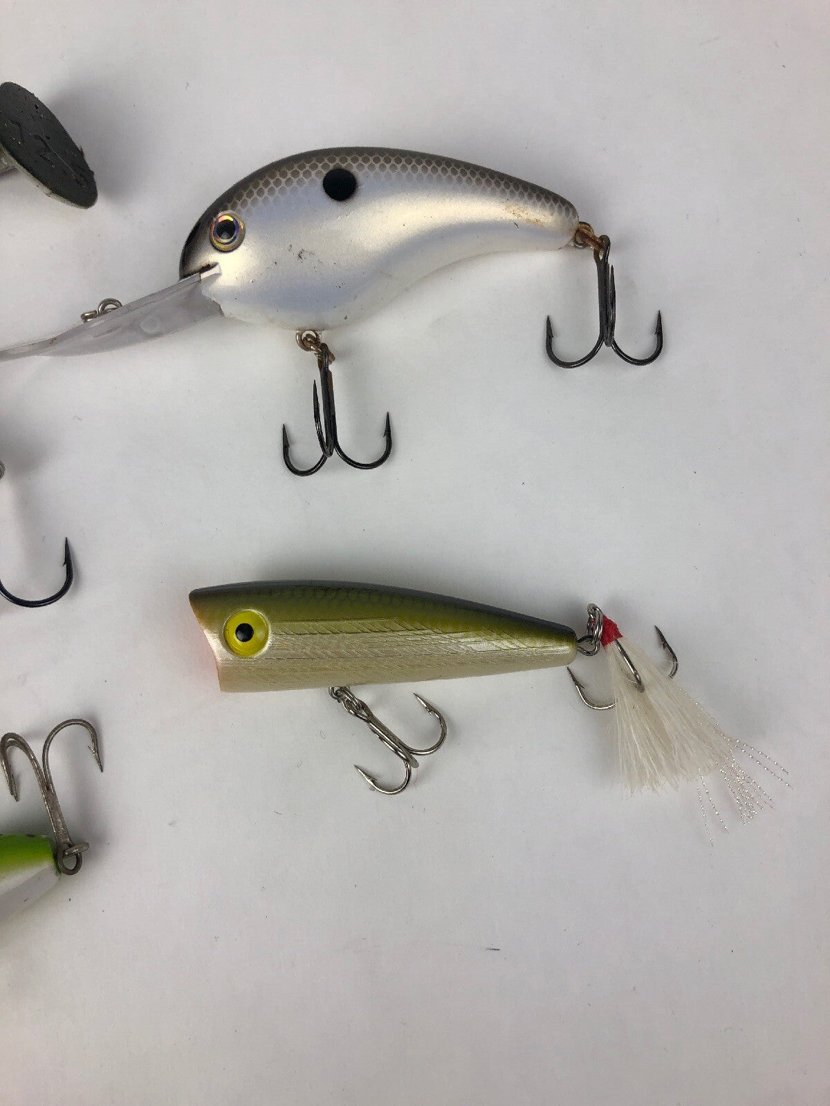 Heddon Tiny Torpedo Bullfrog 1 7/8-inch topwater lure with 10-piece fishing tackle bundle